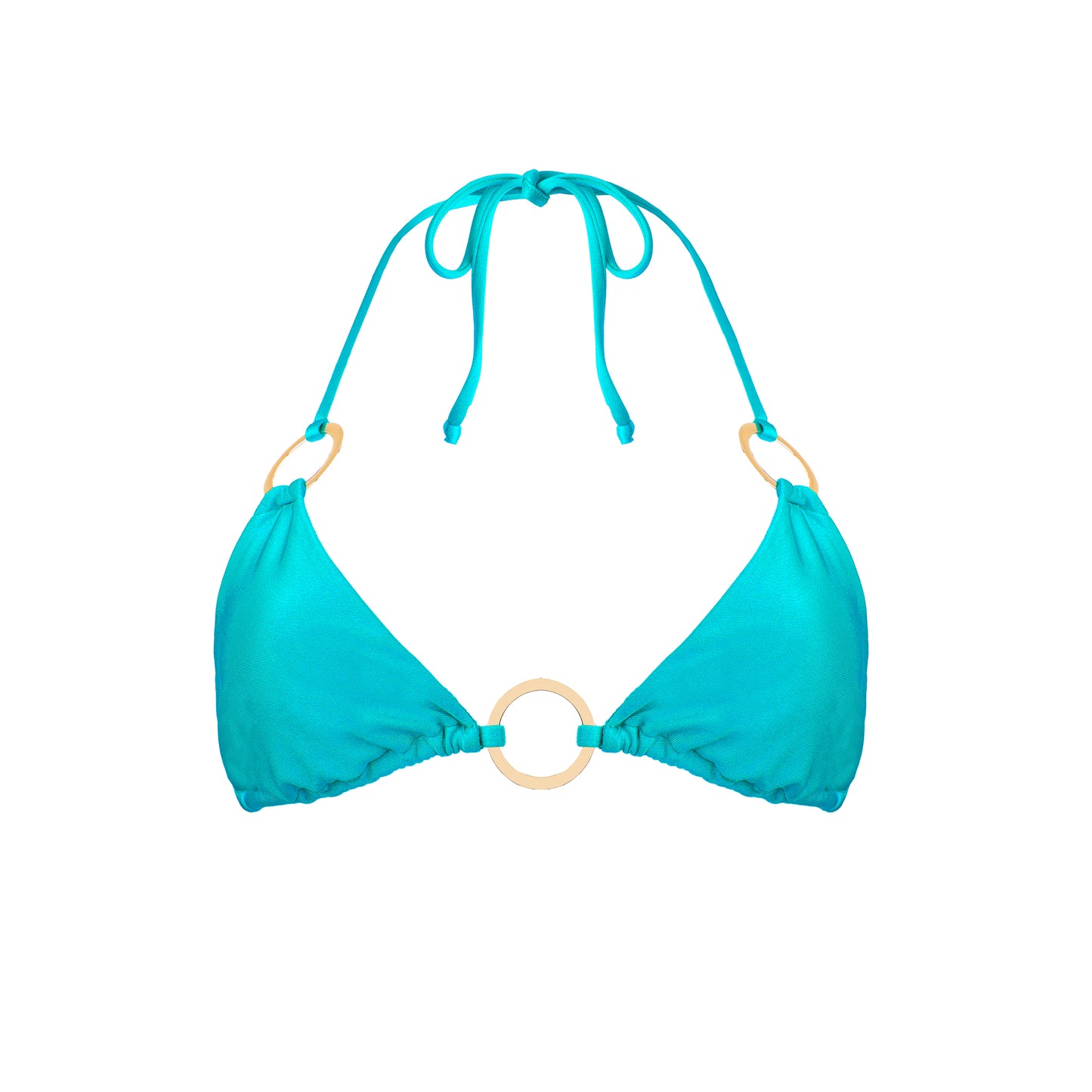 Lazuli Triangle Top - Aqua Blue