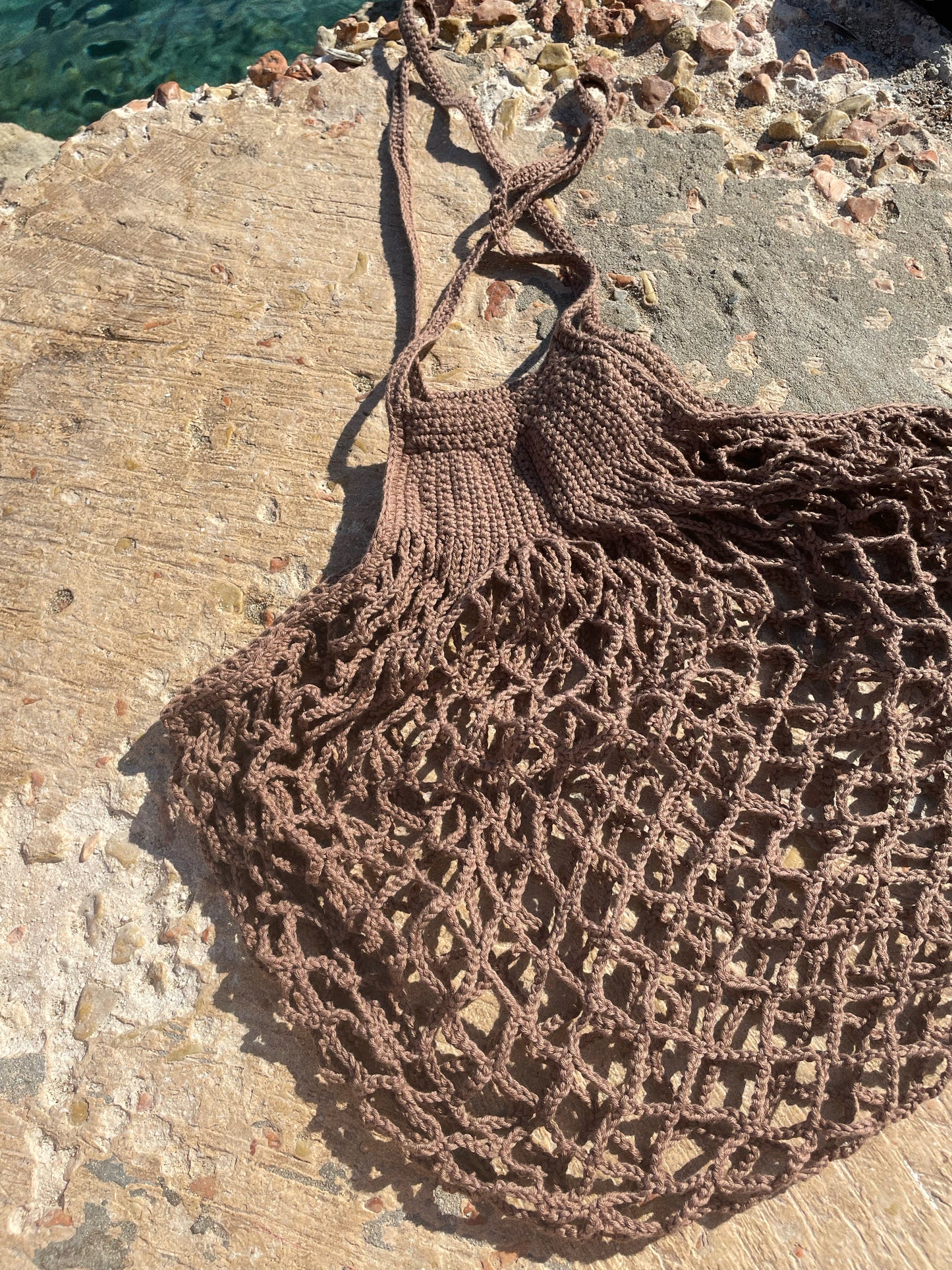 Tierra Crochet Tote Shoulder Bag