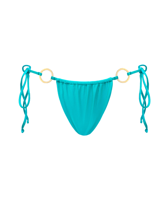 Lazuli Tie Bottoms - Aqua Blue