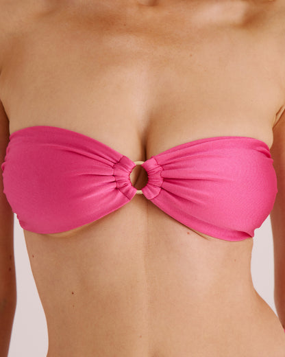 Topaz Bandeau Top - Fuchsia